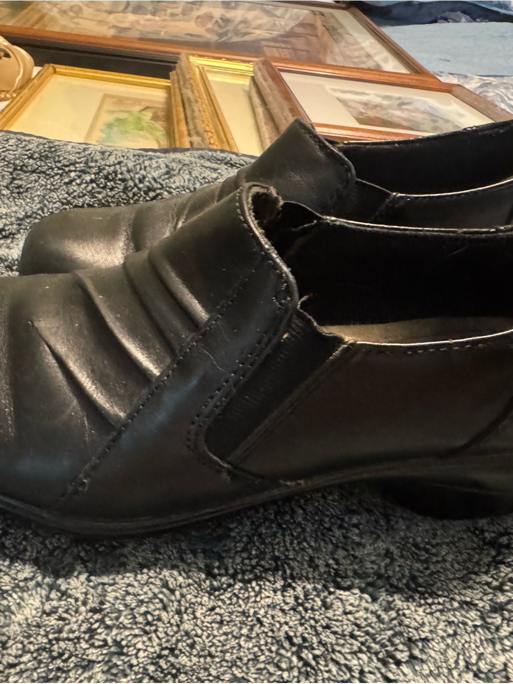 Classic Black Slip-On Dress Shoes